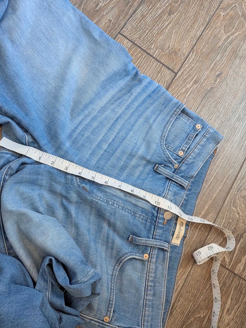 Madewell Wide-Leg Cropped Jeans Size 31 Light Wash Summer Denim High Rise - Picture 10 of 12